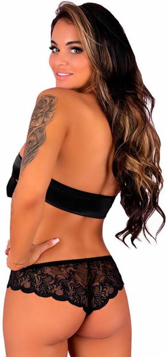 Image du produit LivCo Corsetti Fashion LOVE STORY LC 90679 PANTY CROTCHLESS NOIR L/XL (L, XL)
