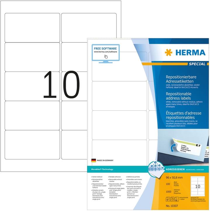 Immagine prodotto HERMA Etichette rimovibili A4