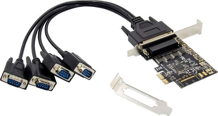 Actual product image Conceptronic PCI Express Card 4-Port DB9 Adapter USB 2.0