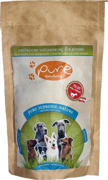 Pure Naturfutter Supreme Duck & Salmon - gluten-free (Senior, Adult, Junior, 1 pcs., 400 g)