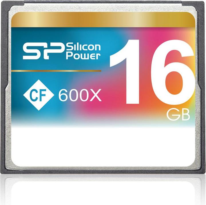 Immagine prodotto Silicon Power 16GB 600x CF Lettura fino a 90MB/s Interfaccia ATA Modalità PIO 6 MWDMA 4 UDMA 6 Funzione ECC Re (16 GB, CF)