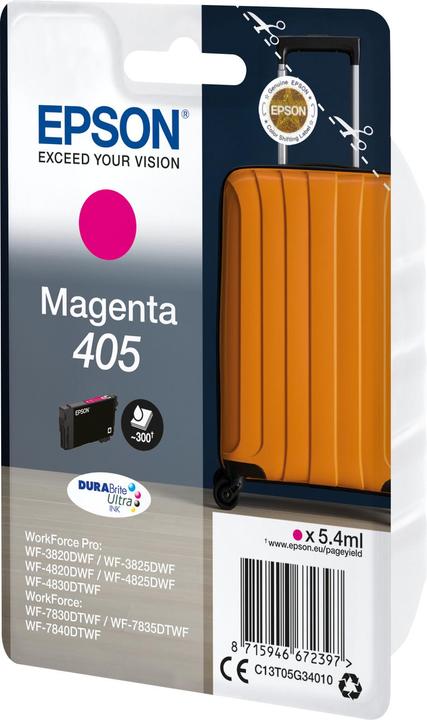 Actual product image Epson C13T05G34020 ink cartridge magenta 300 pages 54ml magenta WF-3820 7830 (M)