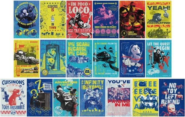 Produktbild Disney PIXAR Satin Sticker Collection (Poster) *insgesamt 19 Typen