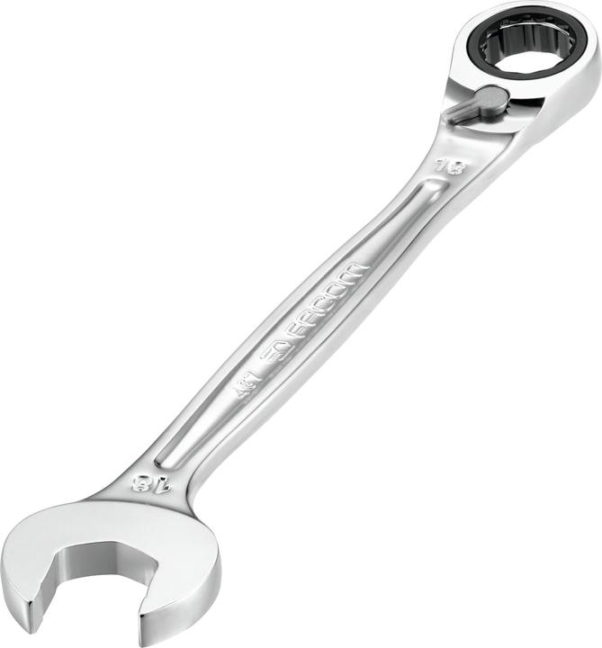 Image du produit Facom Clé à cliquet 34 mm à fourche et anneau, longueur 455 mm