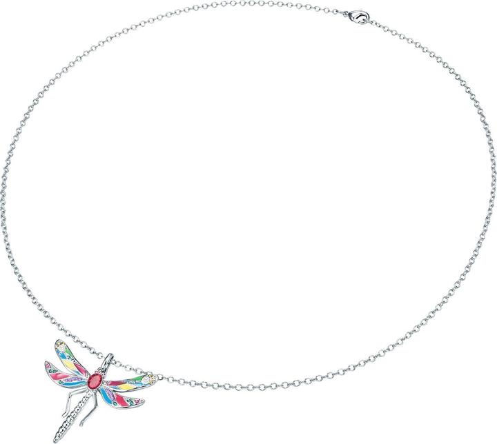 Immagine prodotto Lulu & Jane Libellula da donna in ottone decorata con cristalli di Swarovski® pearl (synth.) argento 61,0 cm - (Ottone, 61 cm)