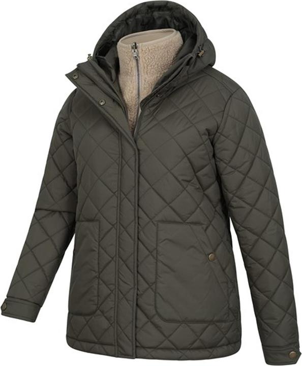 Actual product image Mountain Warehouse Womens/Ladies Nebraskan Borg 3 in 1 Padded Jacket (38 D)