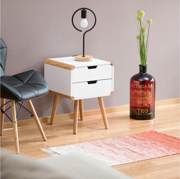 Actual product image Relaxdays bedside table (40 x 40 x 55 cm)