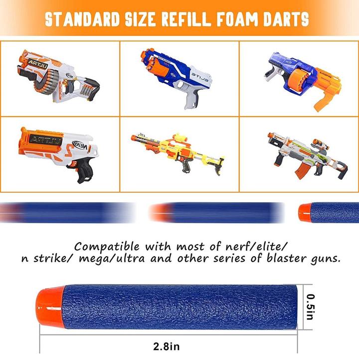 Actual product image König Design 880 Soft refill foam darts Elite Clip for NERF N-Strike replacement darts
