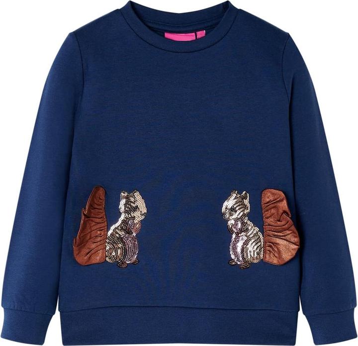 VidaXL Kinder-Sweatshirt Marineblau 116,Material: 95 % Baumwolle. 5 (116)