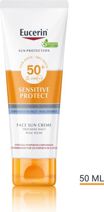 Image du produit Eucerin Sensitive Protect (Crème solaire visage, SPF 50, 50 ml, 67 g)