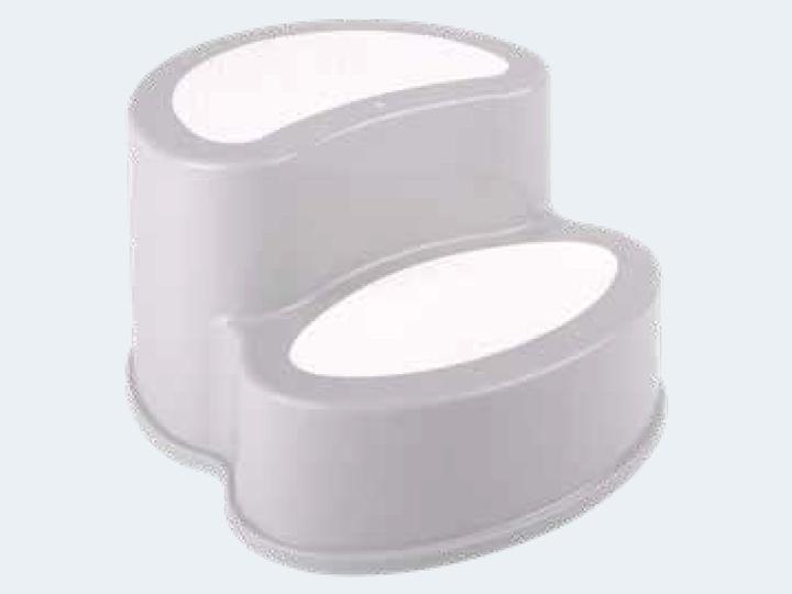 Actual product image Bieco two-step step stool children stool bathroom stool grey - stool for children bathroom - children