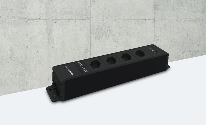 Actual product image IB Connect Cubo 4x T13 socket strip, USB A+C, White (4 x, Type 13, USB)