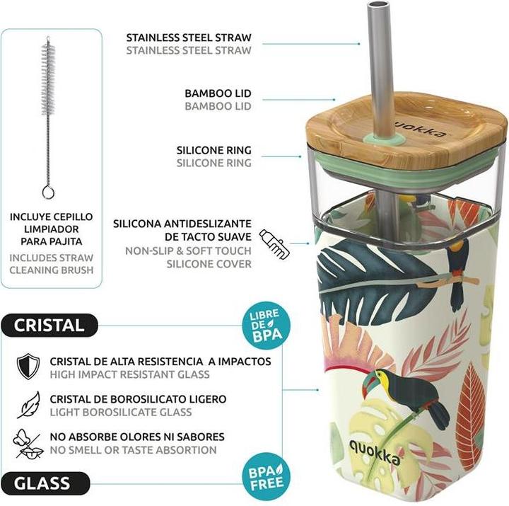 Actual product image Quokka Cube glass (0.54 l)