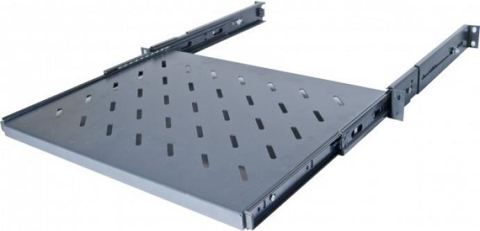 Productafbeelding Dexlan 19" uitschuifplank 1 HE 550mm D zwart.