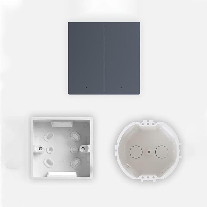 Image du produit Aqara Smart Wall Switch H1 Gris Non Neutre, Double Rocker (Zigbee)