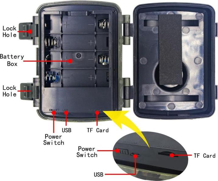 Produktbild Werkstein Mini Wildtier Kamera, 12MP, Nachtsicht