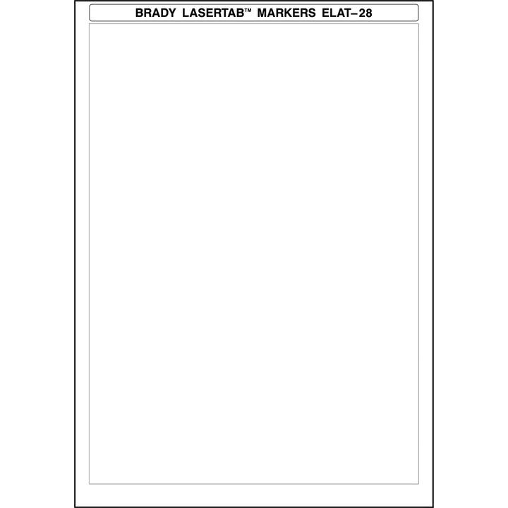 Immagine prodotto Brady Etichette LaserTab in poliestere, fogli A4
