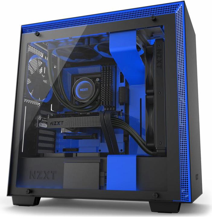 Actual product image NZXT H700i - Blue (ATX, mATX, Mini-ITX, E-ATX)