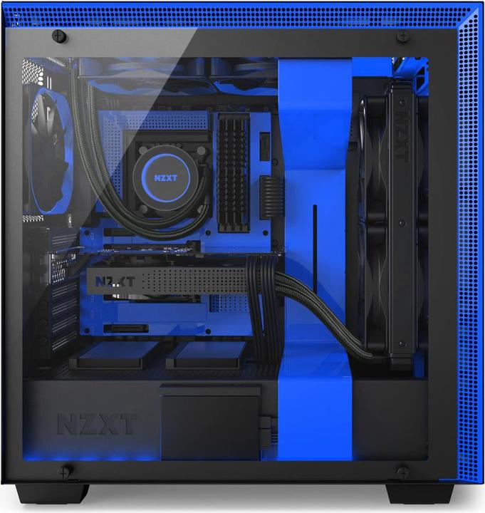 Actual product image NZXT H700i - Blue (ATX, mATX, Mini-ITX, E-ATX)