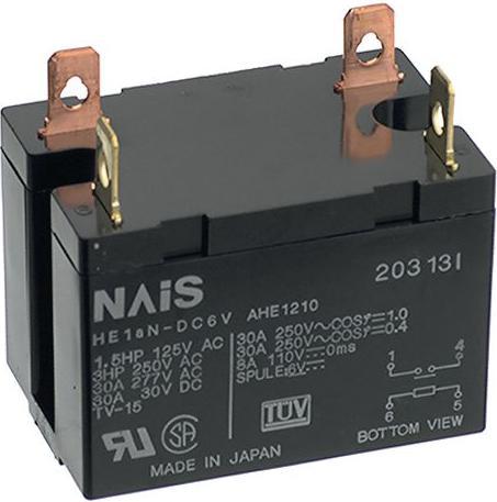 Produktbild Panasonic Industrierelais HE 2 Schliesser DC 24V 25A Schnellverbindungsklemme