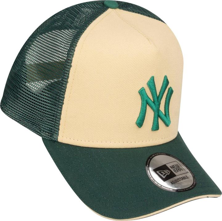 Produktbild New Era A-Frame Trucker Cap - New York Yankees beige emerald