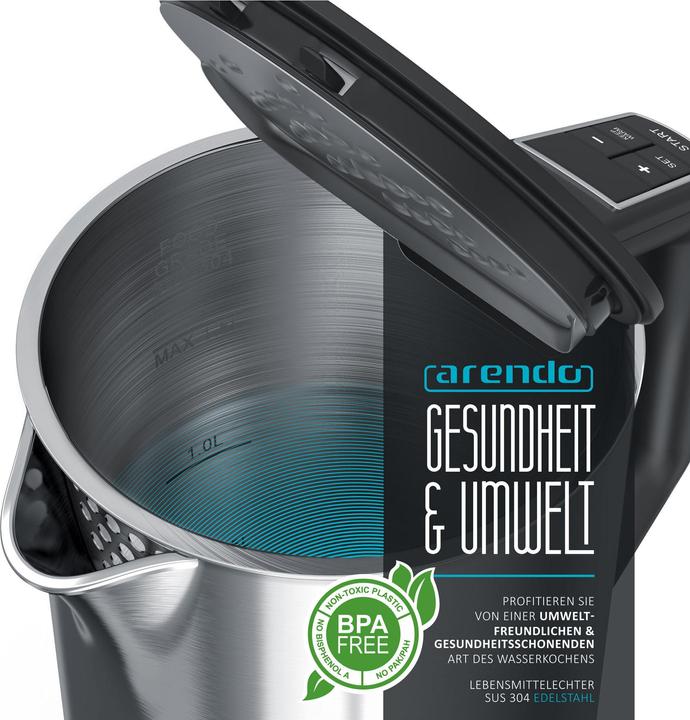 Image du produit Arendo Bouilloire avec réglage de la température (1.50 l, Prise UE)