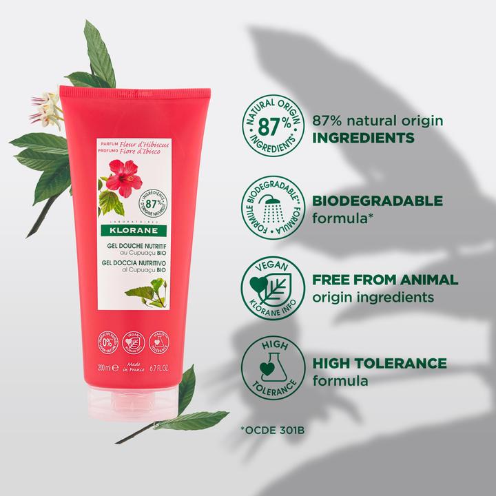 Produktbild Klorane Duschgel mit Hibiskusblüte (200 ml)