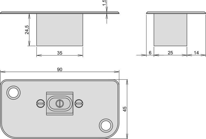 Produktbild Cardatec Bodenschliessmulden D1 / D2 (1 Stk.)