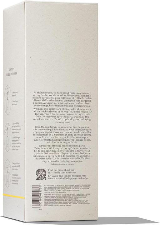 Valeurs nutritives et ingrédients Molton Brown Gel Bain & Douche Orange & Bergamote Infinite Bottle (400 ml)