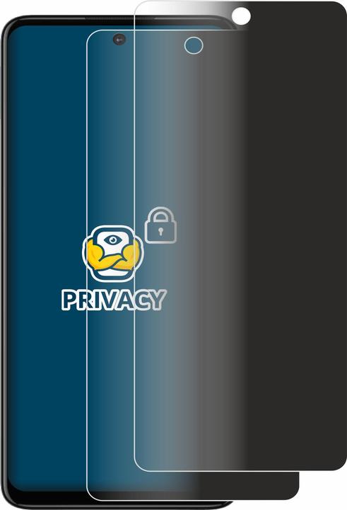 Productafbeelding BROTECT Anti-spionnetje privacyfolie Beschermfolie tegen blauw licht (2 Stuk, Motorola Moto G60S)