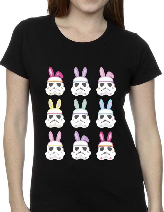 Actual product image Star Wars Womens/Ladies Stormtrooper Easter Bunnies Cotton T-Shirt (L)