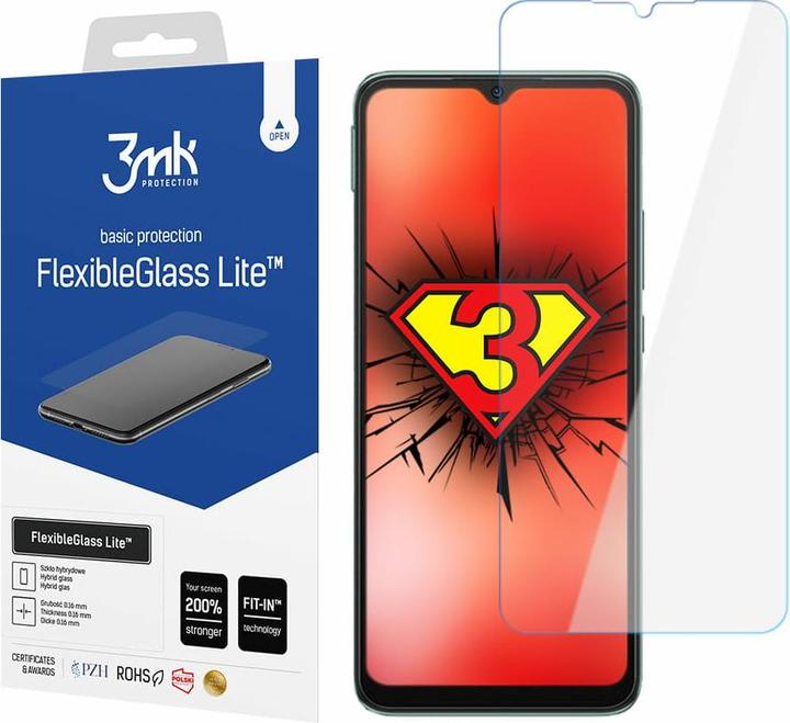 Actual product image 3MK FlexibleGlass Lite Display Film (1 Piece, Xiaomi Redmi 10C)