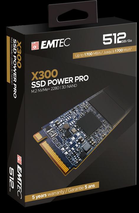 Image du produit Emtec Power Pro X300 (512 Go, M.2 2280)