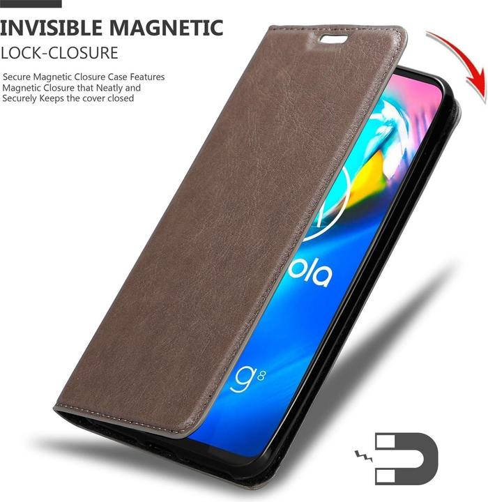 Produktbild Cadorabo Book Invisible Magnet Cover (Motorola Moto G8 Power Lite)