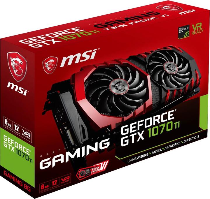 Produktbild MSI GeForce GTX 1070 Ti GAMING (8 GB)