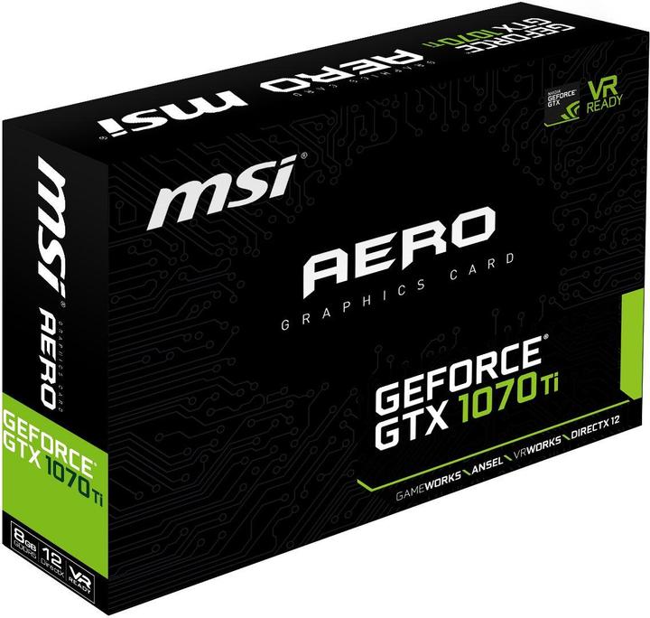 Produktbild MSI GeForce GTX 1070 Ti AERO 8G (8 GB)