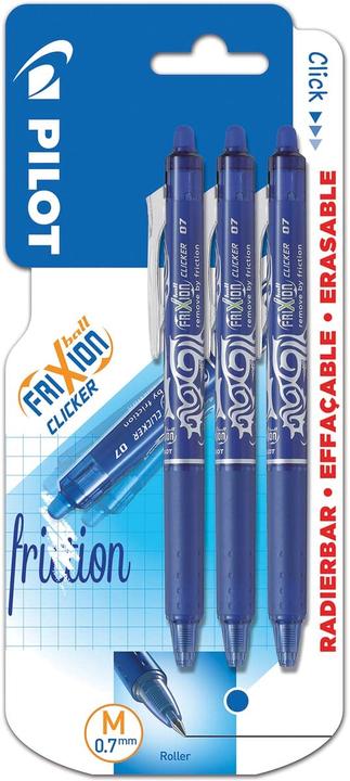 Actual product image Pilot Pen FriXion Ball Clicker (Blue, 3 x)