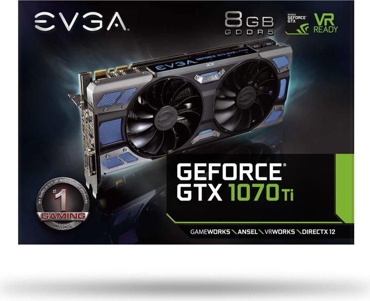 Produktbild EVGA Geforce Gtx 1070 Ti Ftw2 Gaming (8 GB)