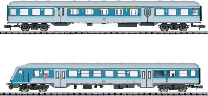 Produktbild MiniTrix 18262 N 2er-Set Personenwagen Regionalexpress Blaulinge der GfF 2er-Wagen-Set (Spur VI)