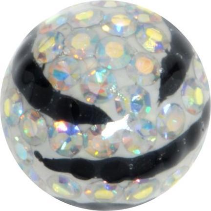 Produktbild Bijouteria Piercingverschluss (Chirurgenstahl 316L, Epoxiharz, Kristall)