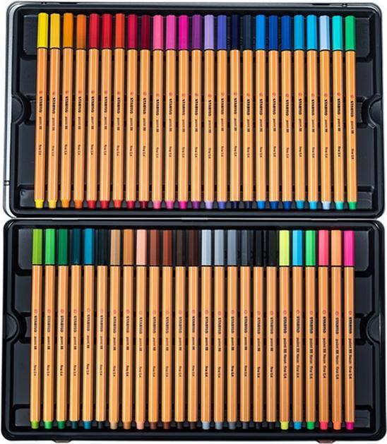Immagine prodotto STABILO punto 88 Custodia in metallo (Multicolore, 50 x)