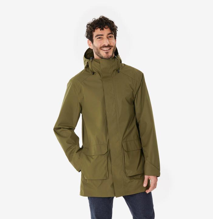 Quechua Wanderjacke Herren lang - NH500 olivengrün (4XL)