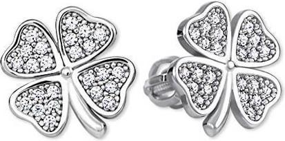 Produktbild Brilio Silver - Magic Earrings with Four Leaf Clovers 436 001 00495 04