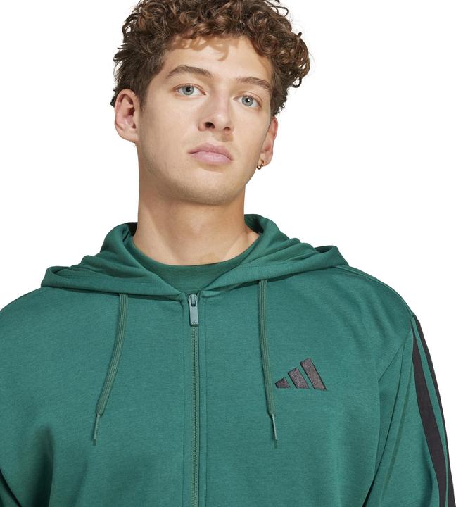 Actual product image adidas 3 Stripes Fleece Full Zip Hoodie (XL)