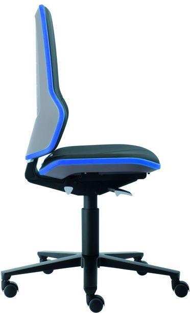 Actual product image Bimos Neon task swivel chair, imitation leather, with castors, low
