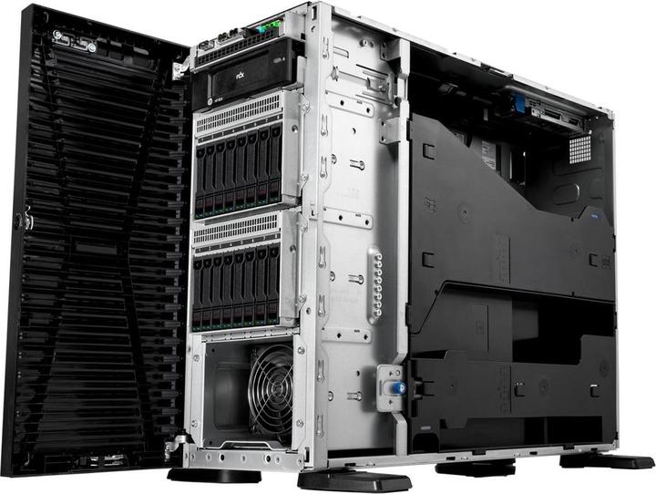 Actual product image HPE E ProLiant ML110 Gen11, 8U 8 Core, RDIMM 1R 4800 MT/s, 4xLFF, 1xPS, onb (Intel Xeon Bronze 3408U, 16 GB, Tower Server)