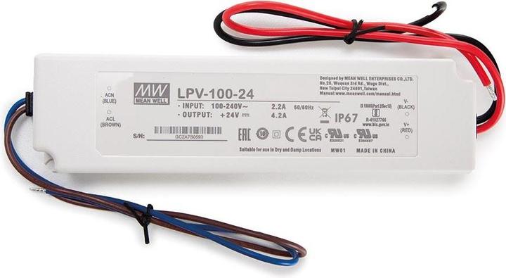 Image du produit MeanWell Alimentation LED à Sortie Unique 24v 4.2a