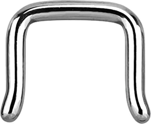 Produktbild Star Piercing Septum Ring U abgewinkelt silber (ohne Messing, Chirurgenstahl 316L)