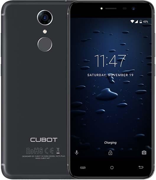 Produktbild Cubot Note Plus (32 GB, Black, 5.20", Dual SIM + SD, 16 Mpx, 4G)
