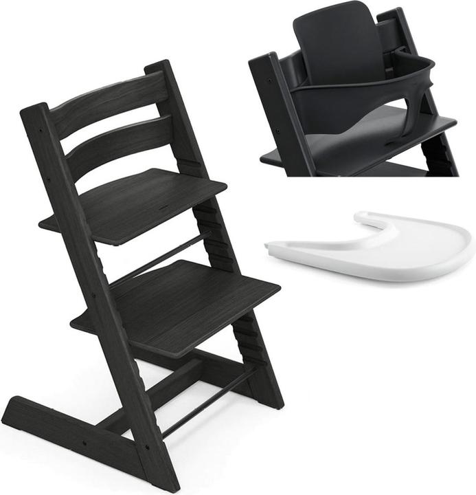 Immagine prodotto Stokke Seggiolone Tripp Trapp Oak con set e vassoio per bambini (Seggiolone)